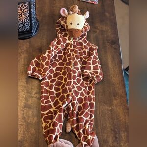 Infant Vintage Giraffe One Piece/  6-9 Months